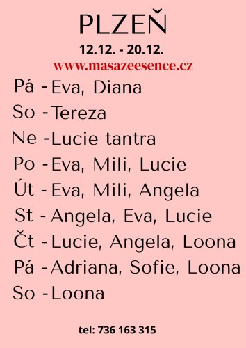 Adriana, po-út 29.-30.12.