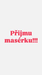 Přijmu masérku